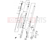 SUZUKI RM250 V (1997) (E02,E04,E24) 28A - FRONT DAMPER (MODEL V)