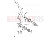 SUZUKI RM250 W (1998) (E02,E04,E24,P37) 13 - KICK STARTER