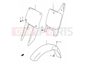 SUZUKI RM250 W (1998) (E02,E04,E24,P37) 22 - FRONT FENDER