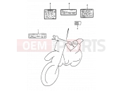 SUZUKI RM250 W (1998) (E02,E04,E24,P37) 26 - LABEL