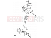 SUZUKI RM250 W (1998) (E02,E04,E24,P37) 29 - STEERING STEM (MODEL T/V/W)