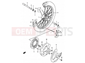 SUZUKI RM250 W (1998) (E02,E04,E24,P37) 30A - FRONT WHEEL (MODEL V/W/X/Y)