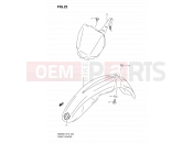 SUZUKI RM250 K8 (2008) (E19) 23 - FRONT FENDER