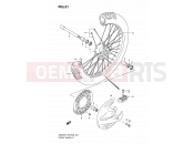 SUZUKI RM250 K7 (2007) (E03,E28,E33) 31 - FRONT WHEEL