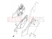 SUZUKI RM250 K (1989) (E03,E28,E33) 21 - FRAME COVER (MODEL K/L/M)