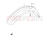 SUZUKI RM250 K (1989) (E03,E28,E33) 24 - FRONT FENDER