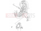 SUZUKI RM250 K (1989) (E03,E28,E33) 25 - FRONT WHEEL (MODEL K/L/M)