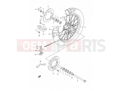 SUZUKI RM250 K (1989) (E03,E28,E33) 35B - REAR WHEEL (MODEL N)