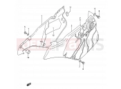 SUZUKI RM250 L (1990) (E03,E28,E33) 21A - FRAME COVER (MODEL N)