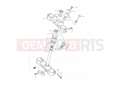 SUZUKI RM250 L (1990) (E03,E28,E33) 23 - STEERING STEM (MODEL K/L)