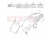 SUZUKI RM250 L (1990) (E03,E28,E33) 34A - REAR FENDER (MODEL N)