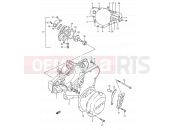 SUZUKI RM250 N (1992) (E03,E28,E33) 4 - CRANKCASE COVER- WATER PUMP (MODEL K)
