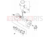 SUZUKI RM250 N (1992) (E03,E28,E33) 5 - CRANKSHAFT (MODEL K)