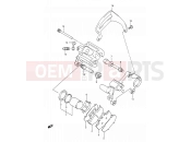 SUZUKI RM250 N (1992) (E03,E28,E33) 36A - REAR CALIPERS (MODEL L)