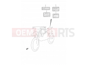 SUZUKI RM250 P (1993) (E03,E28,E33) 36 - LABEL