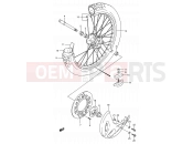 SUZUKI RM250 S (1995) (E03,E28,E33) 24 - FRONT WHEEL