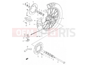 SUZUKI RM250 S (1995) (E03,E28,E33) 33 - REAR WHEEL