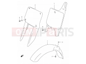 SUZUKI RM250 W (1998) (E02) 22 - FRONT FENDER