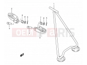 SUZUKI RM250 Y (2000) (E02) 17 - STAND - FOOTREST