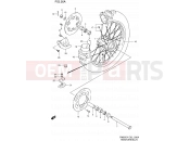 SUZUKI RM250 Y (2000) (E02) 36A - REAR WHEEL (MODEL Y)