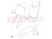 SUZUKI RM250 T (1996) (E03,E28,E33) 22 - FRONT FENDER