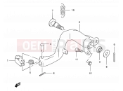 SUZUKI RM250 V (1997) (E03,E28,E33) 18 - REAR BRAKE