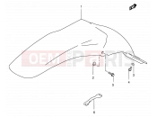 SUZUKI RM250 W (1998) (E03,E28,E33) 25 - REAR FENDER