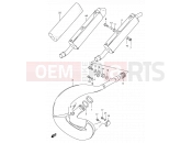 SUZUKI RM250 X (1999) (E03,E28,E33) 8 - MUFFLER