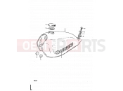 SUZUKI RM50 C (1978) 21 - FUEL TANK (RM50C)