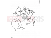 SUZUKI RM50 N (1992) 26 - FRAME COVER (RM50N, RM50T)