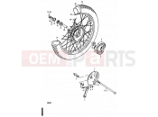 SUZUKI RM50 N (1992) 32 - FRONT WHEEL