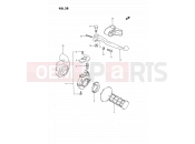 SUZUKI RM80X G (1986) 28 - RIGHT HANDLE SWITCH (MODEL G/H/J)