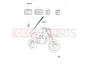SUZUKI RM80X H (1987) 43 - LABEL