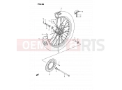 SUZUKI RM80X H (1987) 26 - FRONT WHEEL (MODEL G/H/J/K)