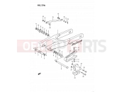 SUZUKI RM80X K (1989) 33A - REAR SWINGING ARM (MODEL K)