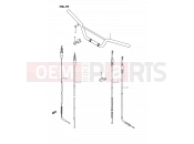 SUZUKI RM80X L (1990) 27 - HANDLEBAR - CONTROL CABLE