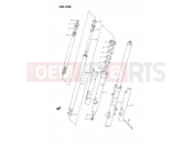 SUZUKI RM80X M (1991) 23B - FRONT FORK (MODEL L/M/N/P/R)