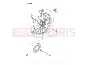 SUZUKI RM80X N (1992) 26A - FRONT WHEEL (MODEL L/M/N/P/R/S)