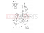 SUZUKI RM80X P (1993) 1C - CYLINDER (MODEL M/N/P/R/S)