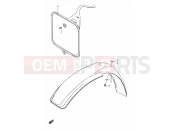 SUZUKI RM80X V (1997) 22 - FRONT FENDER