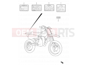 SUZUKI RM80X V (1997) 26 - LABEL