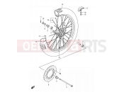 SUZUKI RM80X W (1998) 30 - FRONT WHEEL