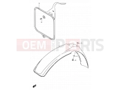 SUZUKI RM80X Y (2000) 22 - FRONT FENDER