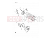 SUZUKI RM80 G (1986) (E01) 9 - CLUTCH (MODEL G/H)