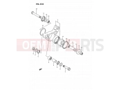 SUZUKI RM80 H (1987) (E01) 33A - CUSHION LEVER (MODEL H/K)