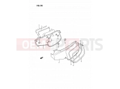 SUZUKI RM80 K (1989) (E24) 20 - FRAME COVER (MODEL G/H/K/L)