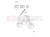 SUZUKI RM80 R (1994) (E24) 39 - LABEL