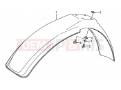 SUZUKI RM80 G (1986) (E03,E28,E33) 25 - FRONT FENDER