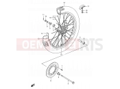 SUZUKI RM80 W (1998) (E24) 30 - FRONT WHEEL