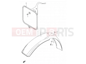SUZUKI RM80 T (1996) (E03,E28,E33) 22 - FRONT FENDER